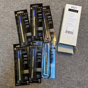 Cross Blue Gel Ink Refills, Designed For Use with All Selectip Pens (Pack of 6)